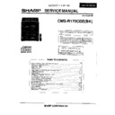 Sharp CM-SR170 (serv.man2) Service Manual