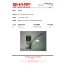 Sharp FV-DB1E (serv.man4) Technical Bulletin