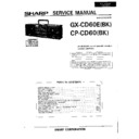 Sharp GX-CD60 (serv.man3) Service Manual
