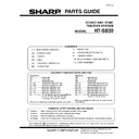Sharp HT-SB30 (serv.man2) Parts Guide