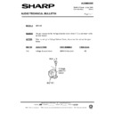Sharp QT-110E (serv.man2) Technical Bulletin