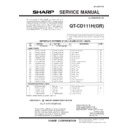 Sharp QT-CD111H (serv.man16) Service Manual