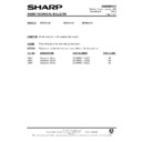 Sharp QT-CD121H (serv.man3) Technical Bulletin