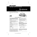 Sharp QT-CD161H User Guide / Operation Manual