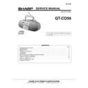 Sharp QT-CD50H (serv.man3) Service Manual