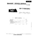 Sharp RP MODELS (serv.man4) Service Manual