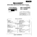 Sharp RP MODELS (serv.man5) Service Manual