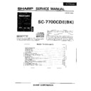 Sharp SC MODELS (serv.man2) Service Manual