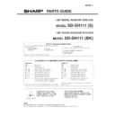 Sharp SD-SH111 Parts Guide