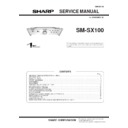 Sharp SM-SX100 (serv.man2) Service Manual