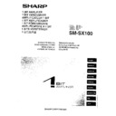 Sharp SM-SX100 User Guide / Operation Manual