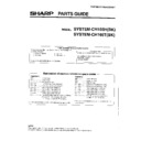 Sharp SY-STEMCH165 Parts Guide