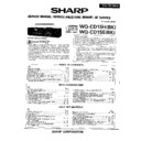 Sharp WQ-CD15 Service Manual