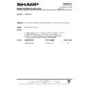 Sharp WQ-CH600L (serv.man7) Technical Bulletin