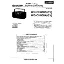 Sharp WQ-CH800E (serv.man3) Service Manual