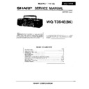 Sharp WQ-T354 Service Manual