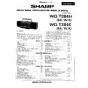 Sharp WQ-T384 Service Manual