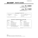 Sharp XL-1000 (serv.man4) Parts Guide