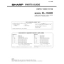 Sharp XL-1500 Parts Guide