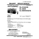 Sharp XL-515H Parts Guide