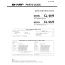 Sharp XL-65H Parts Guide