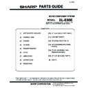 Sharp XL-E80E Parts Guide