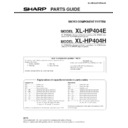 Sharp XL-HP404 (serv.man2) Parts Guide
