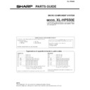 Sharp XL-HP550 (serv.man2) Parts Guide