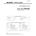 Sharp XL-HP605 (serv.man3) Parts Guide