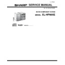 Sharp XL-HP605 (serv.man4) Service Manual