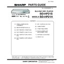 Sharp BD-HP21H (serv.man9) Parts Guide