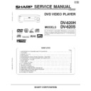 Sharp DV-620 (serv.man12) Service Manual