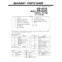 Sharp ER-A410, ER-A420 (serv.man7) Parts Guide