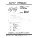 Sharp ER-A411, ER-A421 (serv.man4) Parts Guide