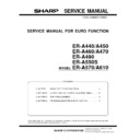 Sharp ER-A460 Service Manual