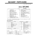 Sharp UP-600, UP-700 (serv.man14) Service Manual