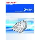Sharp UP-800 (serv.man31) User Guide / Operation Manual
