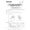 Sharp XE-A110 (serv.man3) Technical Bulletin