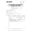 Sharp XE-A110 (serv.man5) Technical Bulletin