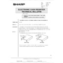 Sharp XE-A110 (serv.man7) Technical Bulletin