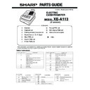 Sharp XE-A113 (serv.man4) Parts Guide