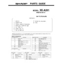 Sharp XE-A201 (serv.man3) Service Manual