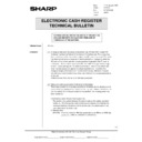 Sharp DOS HOSPITALITY (serv.man46) Technical Bulletin