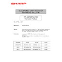 Sharp ER-A750 (serv.man12) Technical Bulletin