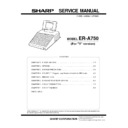 Sharp ER-A750 (serv.man4) Service Manual