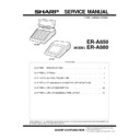 Sharp ER-A850 (serv.man2) Service Manual