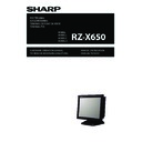 Sharp RZ-X650 (serv.man5) User Guide / Operation Manual