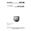Sharp RZ-X750 (serv.man9) Parts Guide
