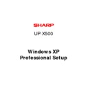 Sharp UP-X500 (serv.man9) User Guide / Operation Manual