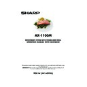 Sharp AX-1100(R)M, AX-1100(SL)M (serv.man15) User Guide / Operation Manual
